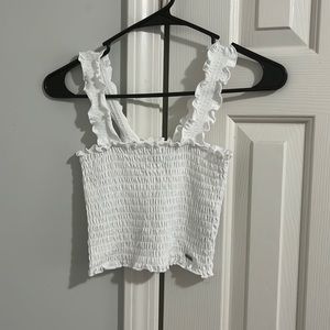 White hollister tank